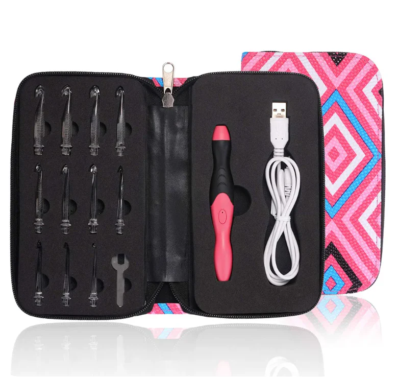 LED Light-Up Crochet Hook Set (11 hook sizes)