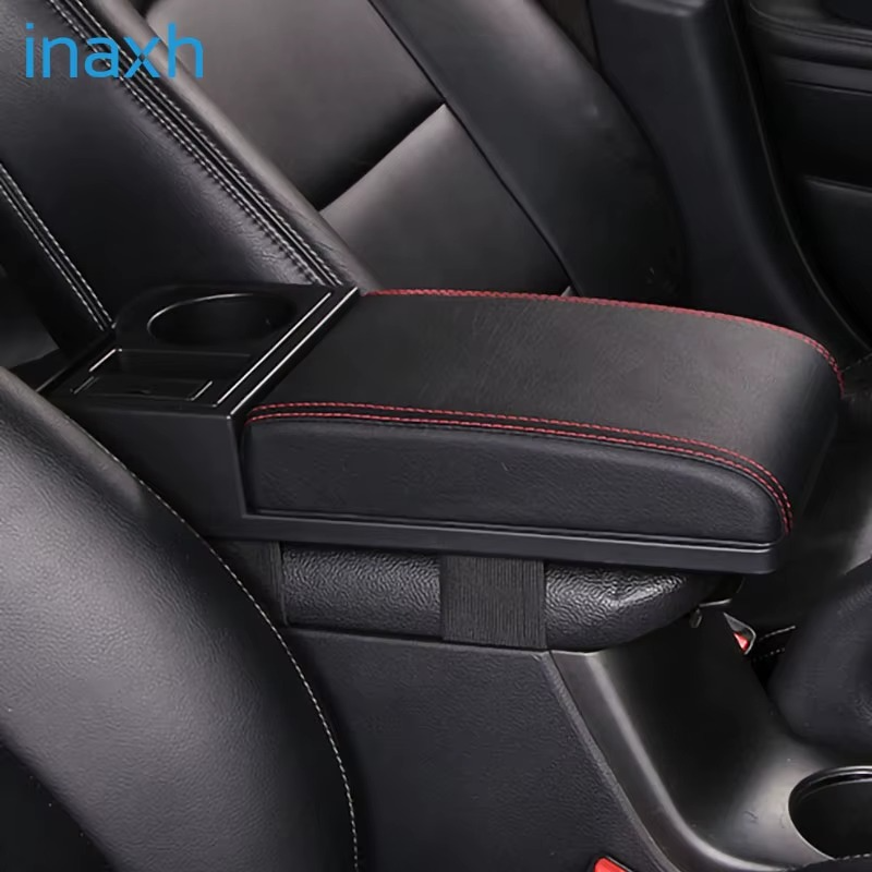 Accoudoir de voiture avec porte-gobelet, boîte de rangement universelle, support de coude de bras, coussin de soutien de coude souple, accessoires automobiles