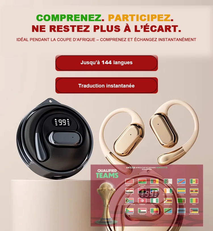 🎧 Les écouteurs de traduction AI "D88" 